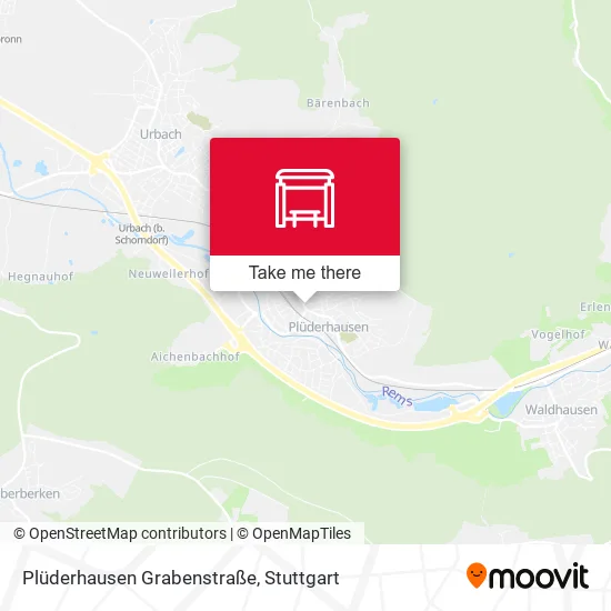 Карта Plüderhausen Grabenstraße