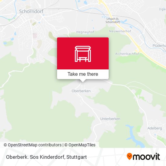 Карта Oberberk. Sos Kinderdorf