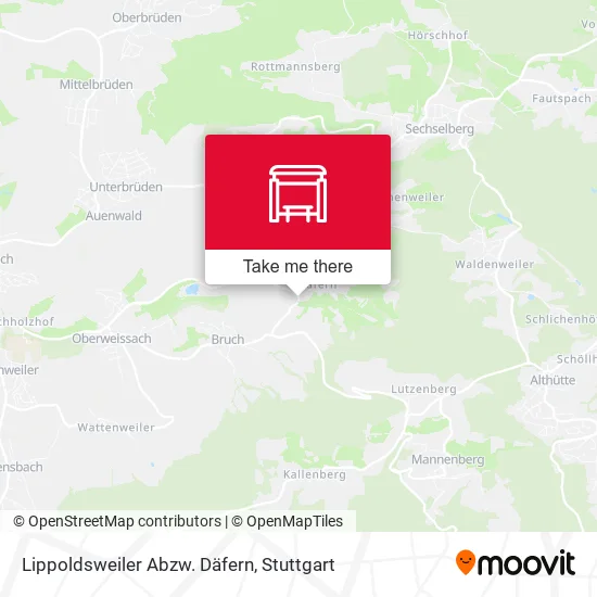 Карта Lippoldsweiler Abzw. Däfern