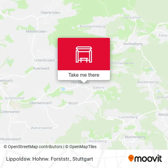 Карта Lippoldsw. Hohnw. Forststr.