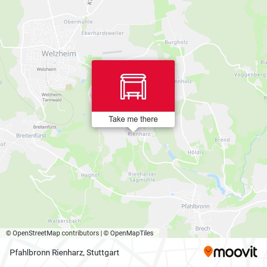 Pfahlbronn Rienharz map