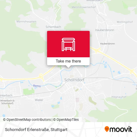 Карта Schorndorf Erlenstraße