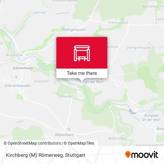 Kirchberg (M) Römerweg map