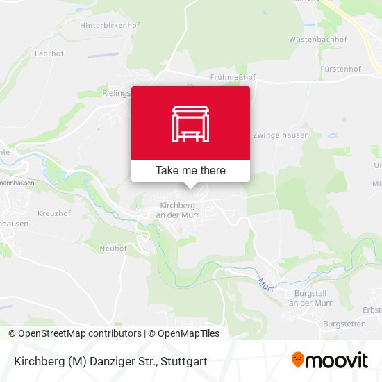 Карта Kirchberg (M) Danziger Str.