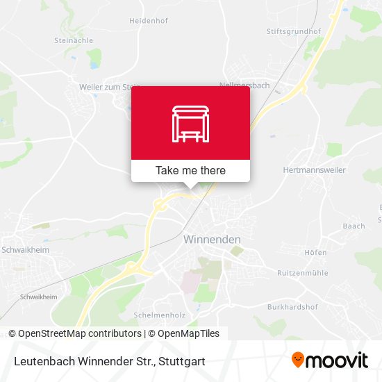 Leutenbach Winnender Str. map