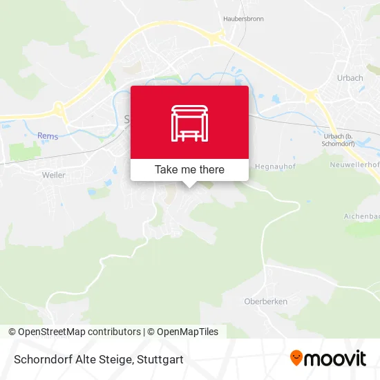 Карта Schorndorf Alte Steige