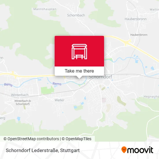 Карта Schorndorf Lederstraße