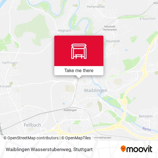 Карта Waiblingen Wasserstubenweg