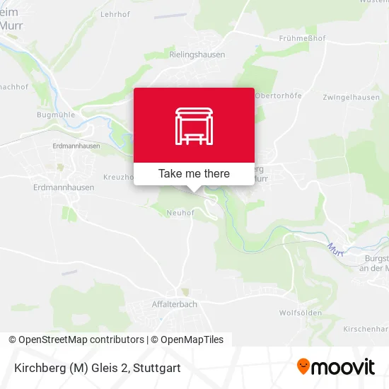 Карта Kirchberg (M) Gleis 2