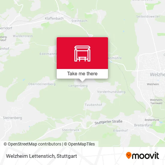 Карта Welzheim Lettenstich