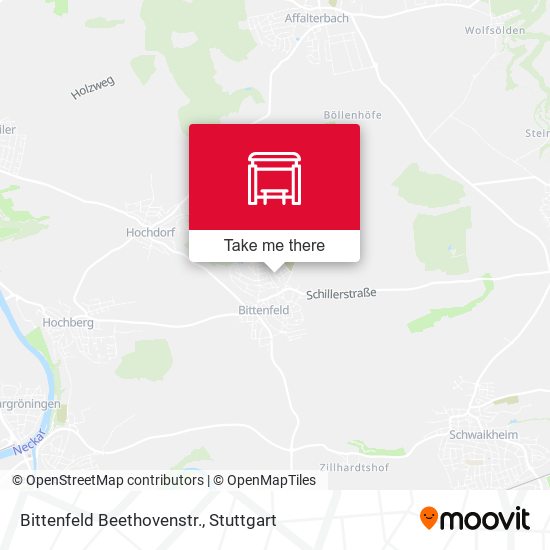 Карта Bittenfeld Beethovenstr.