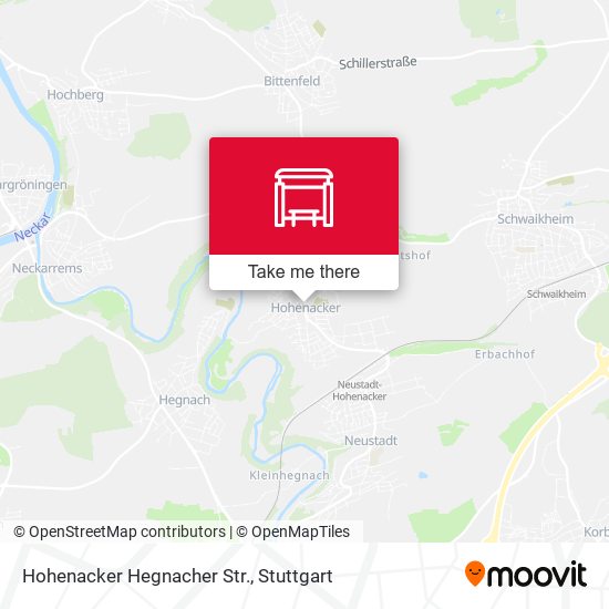 Hohenacker Hegnacher Str. map