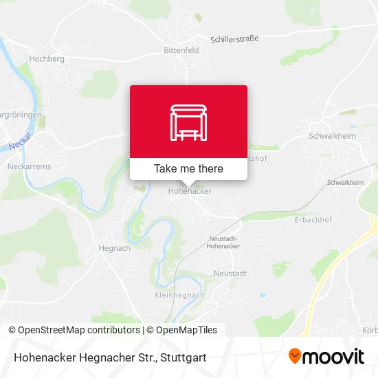 Карта Hohenacker Hegnacher Str.
