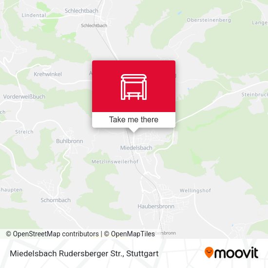 Miedelsbach Rudersberger Str. map