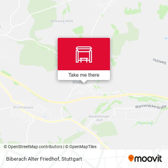 Biberach Alter Friedhof map
