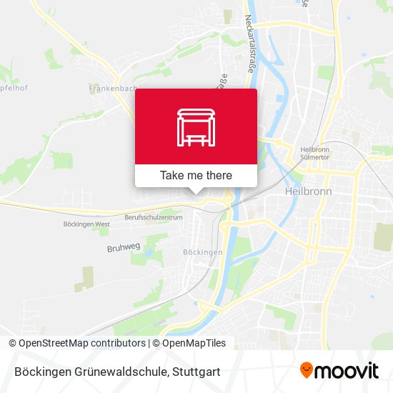 Böckingen Grünewaldschule map