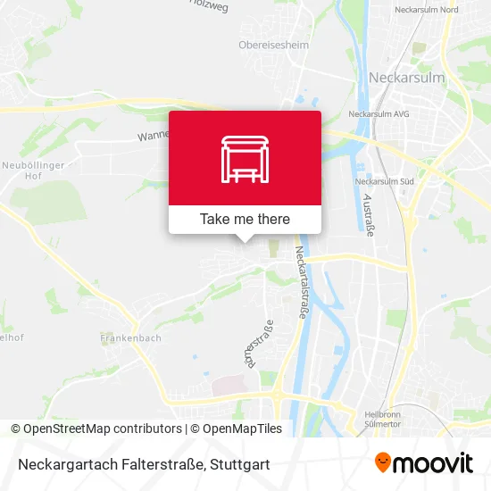 Карта Neckargartach Falterstraße