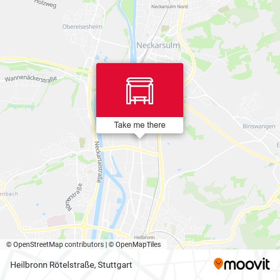 Карта Heilbronn Rötelstraße