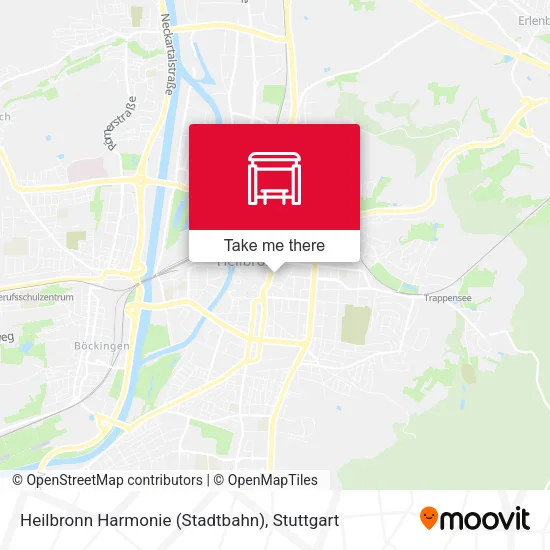 Карта Heilbronn Harmonie (Stadtbahn)
