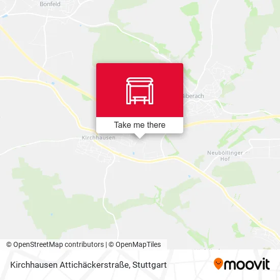 Карта Kirchhausen Attichäckerstraße