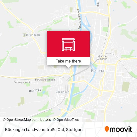 Böckingen Landwehrstraße Ost map