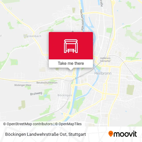 Карта Böckingen Landwehrstraße Ost