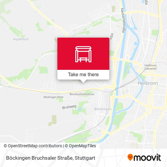 Карта Böckingen Bruchsaler Straße