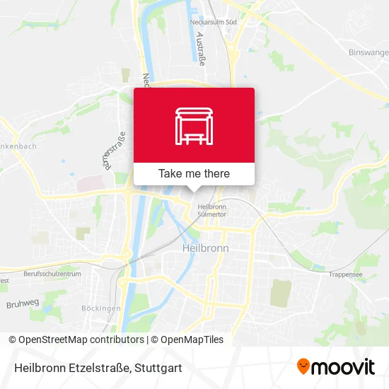 Карта Heilbronn Etzelstraße