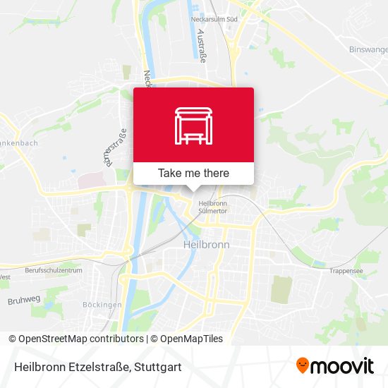 Heilbronn Etzelstraße map