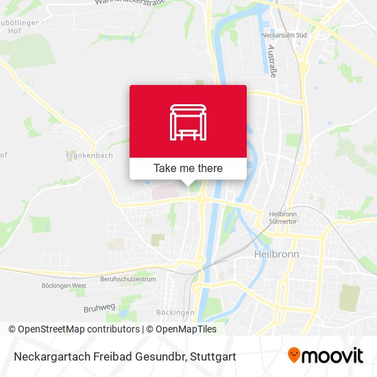 Карта Neckargartach Freibad Gesundbr