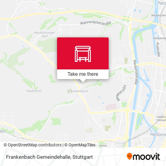 Frankenbach Gemeindehalle map