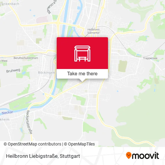 Карта Heilbronn Liebigstraße