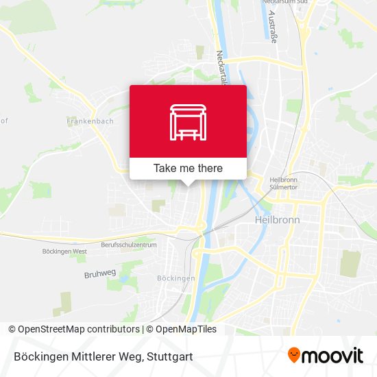 Böckingen Mittlerer Weg map