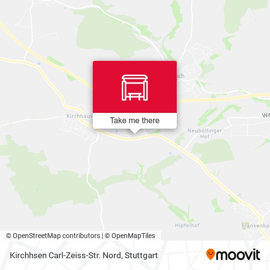 Kirchhsen Carl-Zeiss-Str. Nord map
