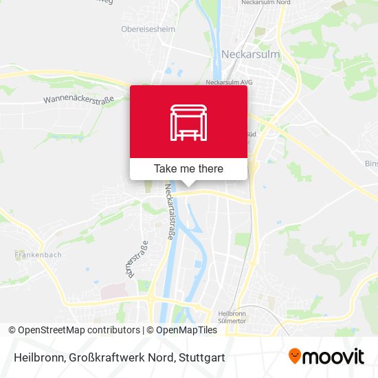 Heilbronn, Großkraftwerk Nord map