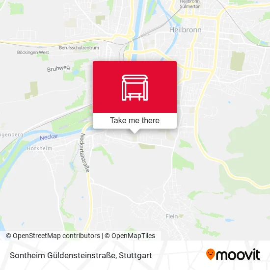 Карта Sontheim Güldensteinstraße