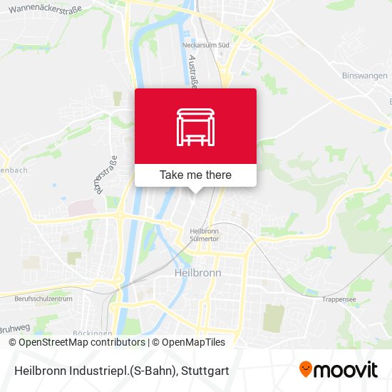 Heilbronn Industriepl.(S-Bahn) map