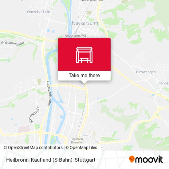 Heilbronn, Kaufland (S-Bahn) map