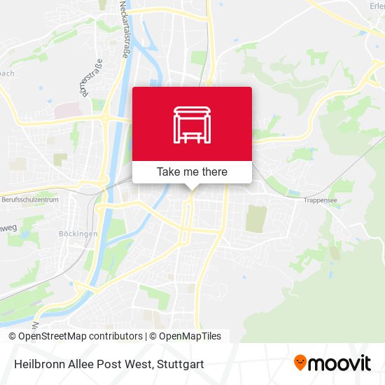 Heilbronn Allee Post West map
