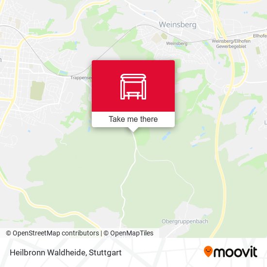 Heilbronn Waldheide map