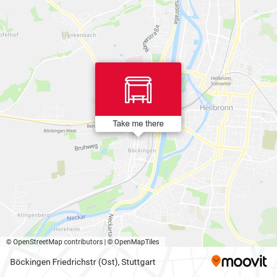 Böckingen Friedrichstr (Ost) map