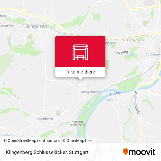 Klingenberg Schlüsseläcker map