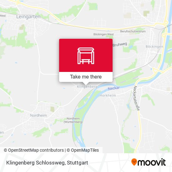 Klingenberg Schlossweg map
