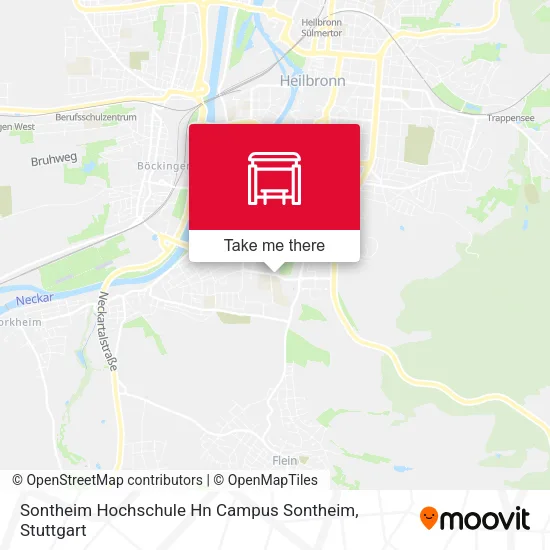 Карта Sontheim Hochschule Hn Campus Sontheim