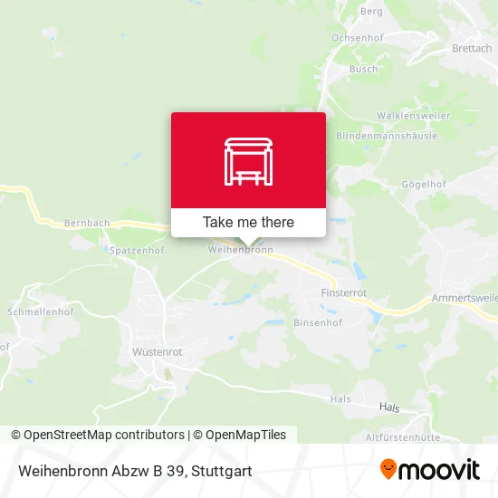 Карта Weihenbronn Abzw B 39