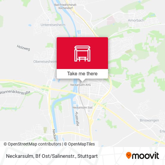 Карта Neckarsulm, Bf Ost/Salinenstr.
