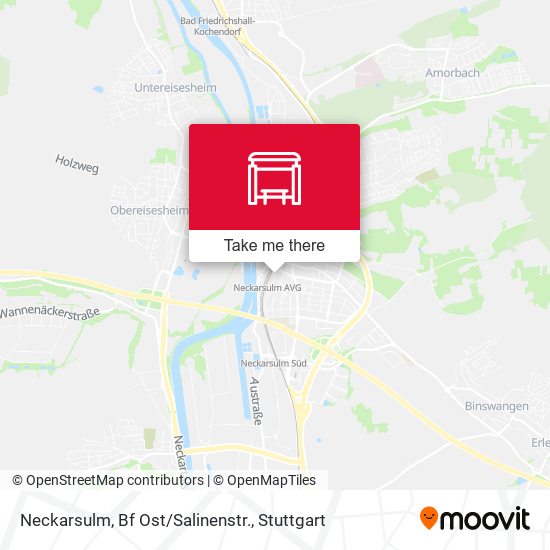 Neckarsulm, Bf Ost/Salinenstr. map