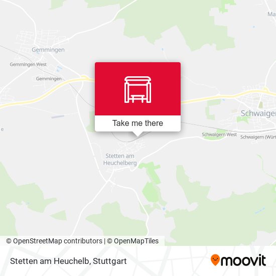 Карта Stetten am Heuchelb