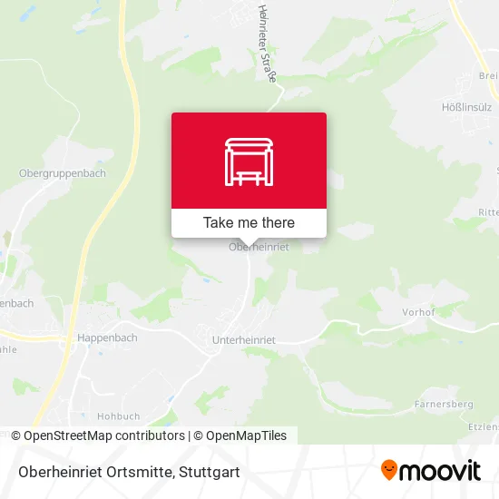 Карта Oberheinriet Ortsmitte