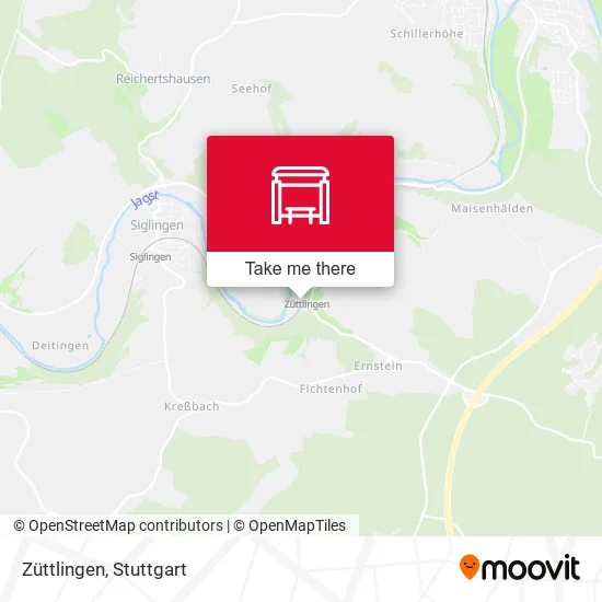 Карта Züttlingen